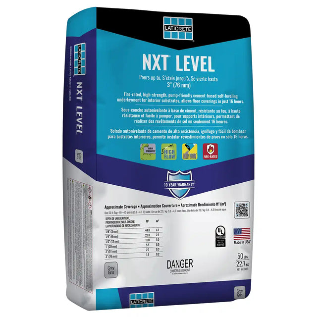 0900-0050-21P Laticrete NXT Level Underlayment 56 Piece Full Pallet of 50 lbs. Bags