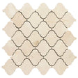 Interceramic Marble Crema Marfil Lantern Mosaic Polished 12" x 12" Sheet