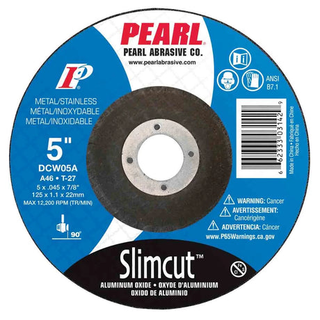 Pearl SlimCut Aluminum Oxide Thin Cut-Off Wheel - 5"