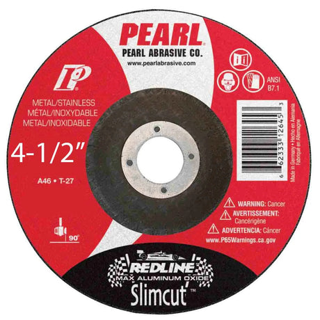 Pearl Redline SlimCut Thin Cut-Off Wheels - 4-1/2" x .045" x 7/8"