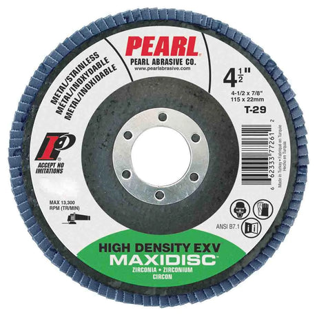 EXV Zirconia Maxidisc High Density Flap Disc 4-1/2" x 7/8" Z80 T29