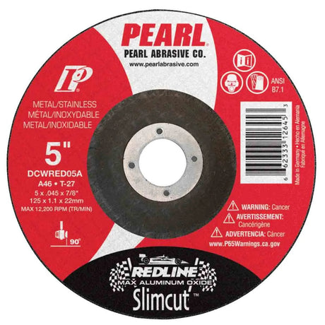 Pearl Redline SlimCut Thin Cut-Off Wheels - 5" x .045" x 7/8"