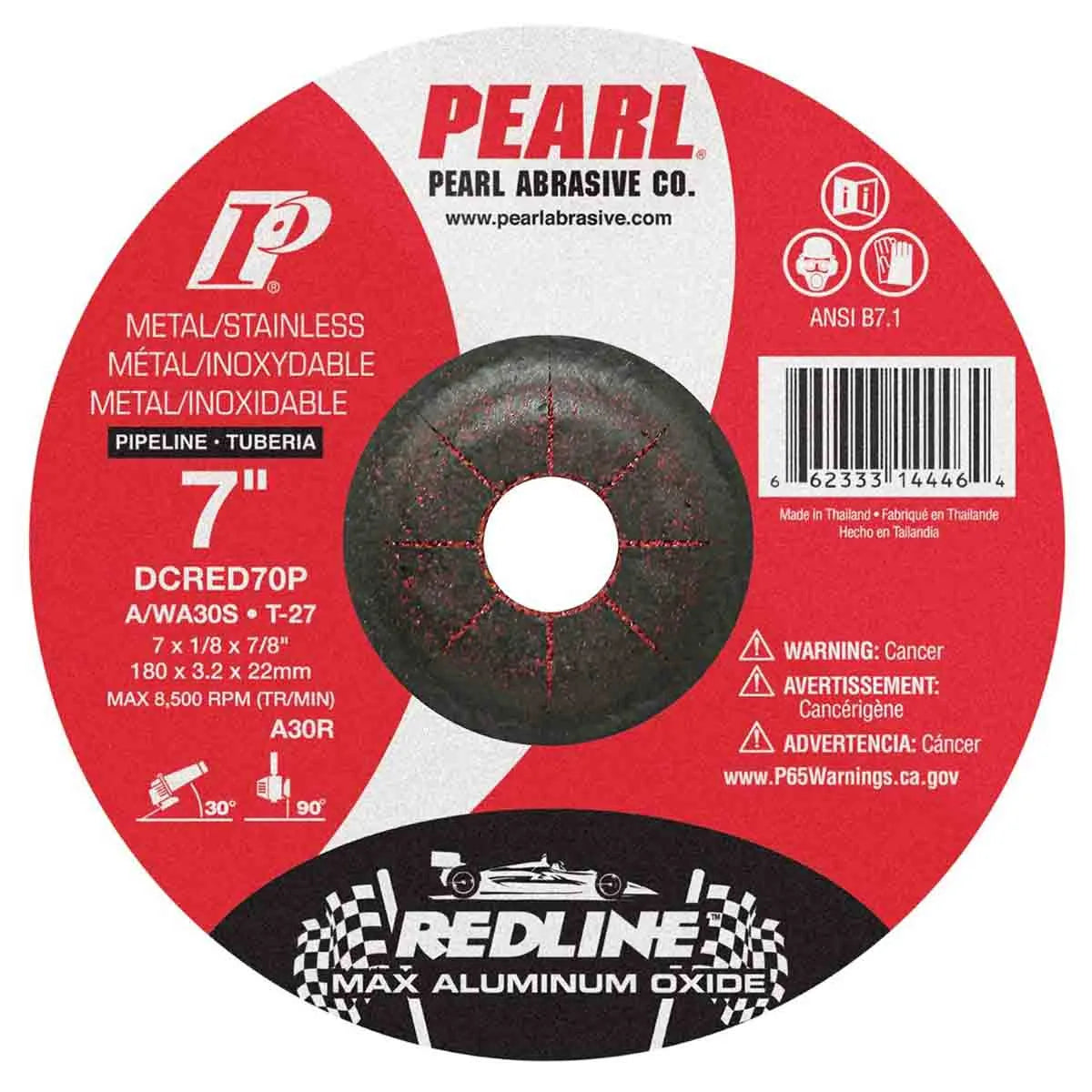 Pearl Redline Max A.O. Depressed Center Wheel 7" x 1/8" x 7/8"