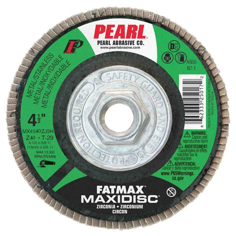 Fatmax Zirconia Maxidisc Flap Disc - 4-1/2" x  5/8"-11 Z40 T29
