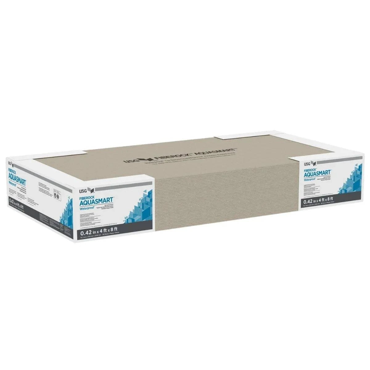 .42" x 4' x 8' Fiberock® Brand AquaSmart™ Tile Backerboard