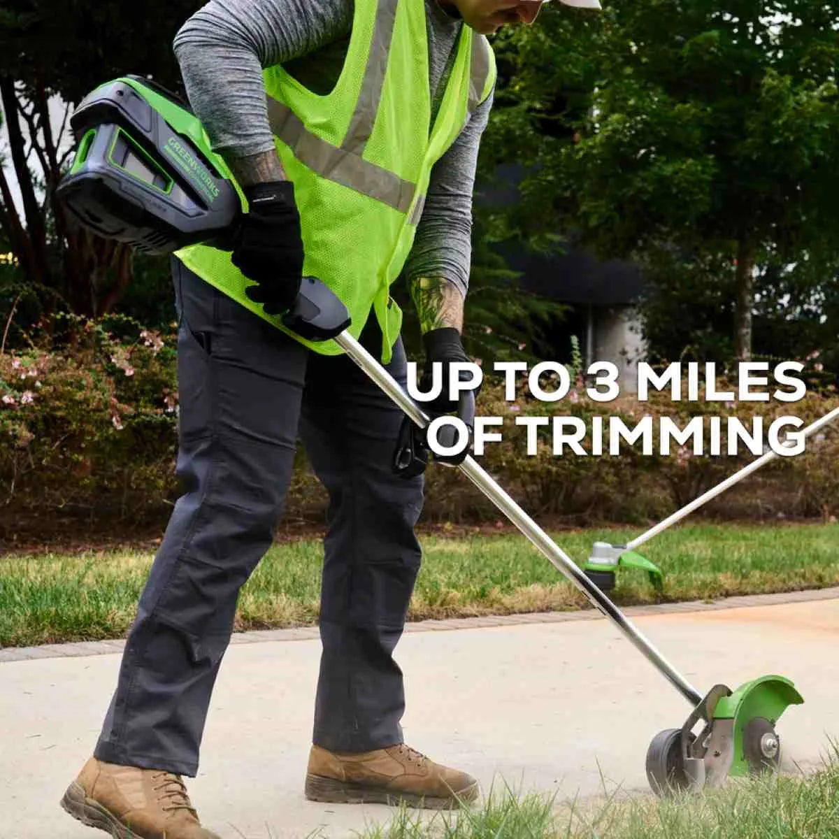 Greenworks 82V Edger Tool-Only up to 3 miles of trimming