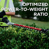 Greenworks 82V Short Pole Hedge Trimmer with 2.5 Ah Battery and Dual Port Charger Improved Power-To-Weight