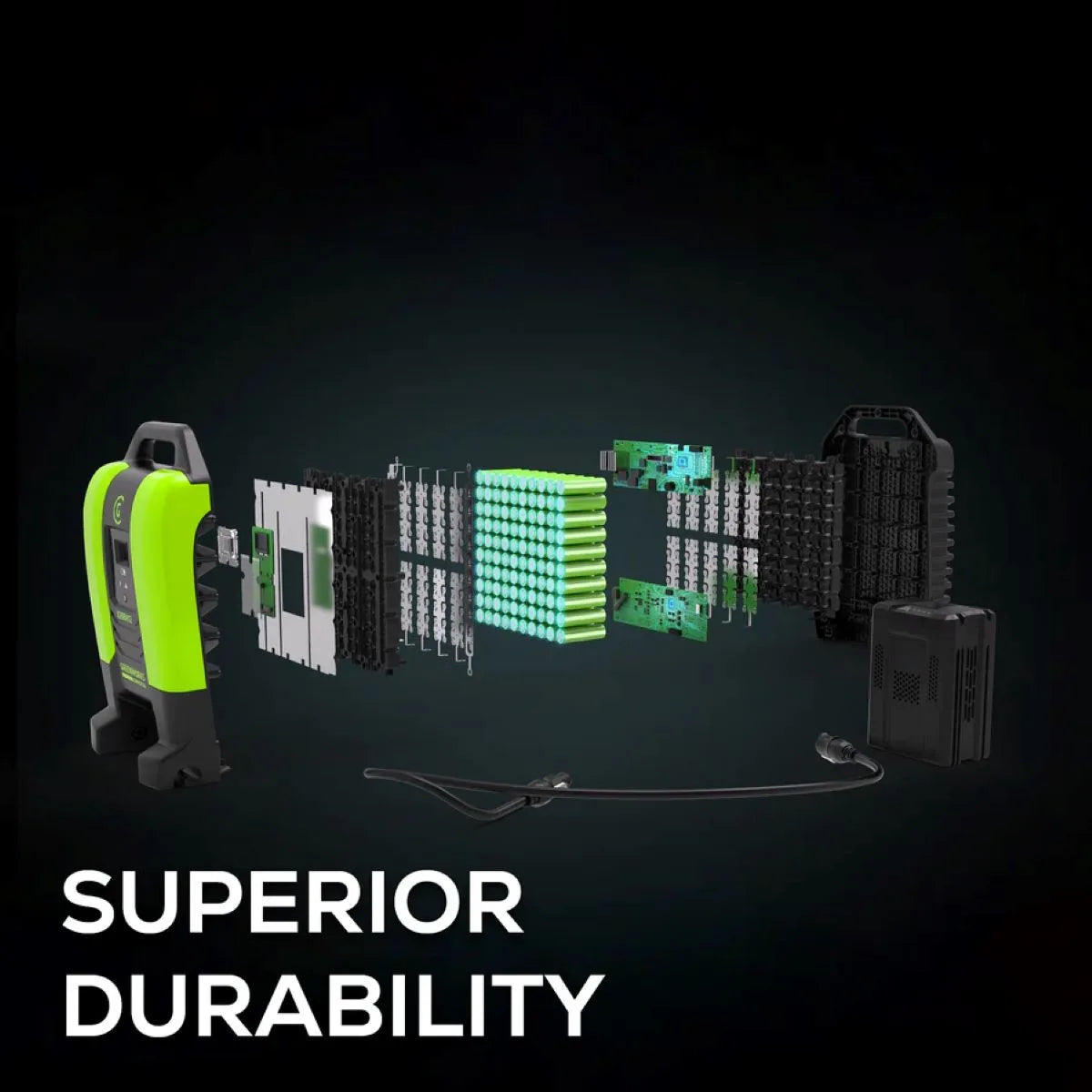 Greenworks 82V 12Ah Backpack Battery Superior Durability