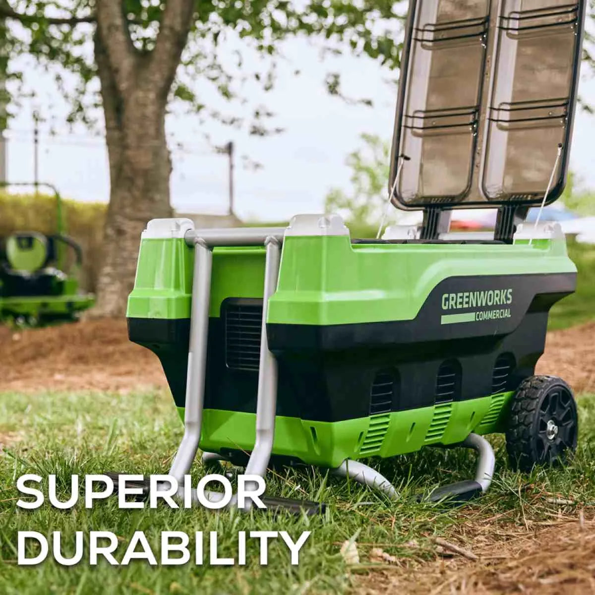 Greenworks 82V Six Port Charger with Six 4Ah Batteries Durability