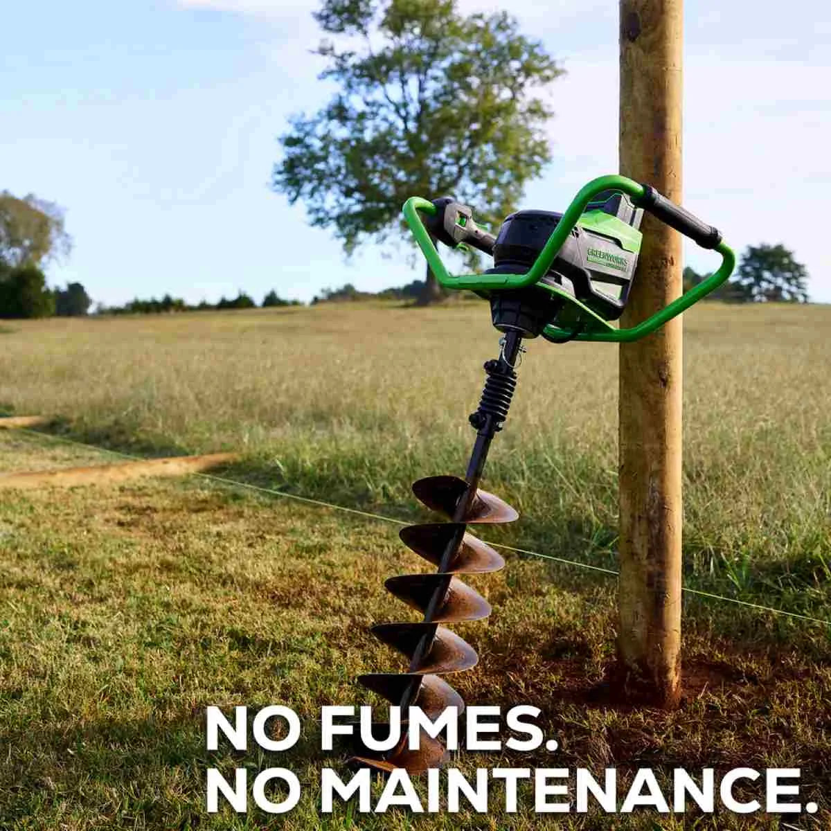 Greenworks 82V Earth Auger Tool-Only No maintenance