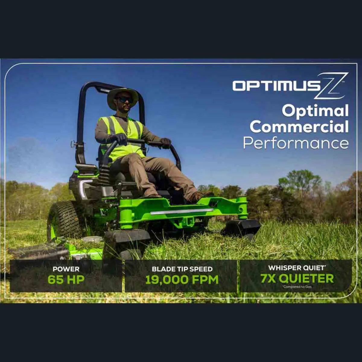 OptimusZ 60" Ride-On Zero-Turn Mower 65 hp Power