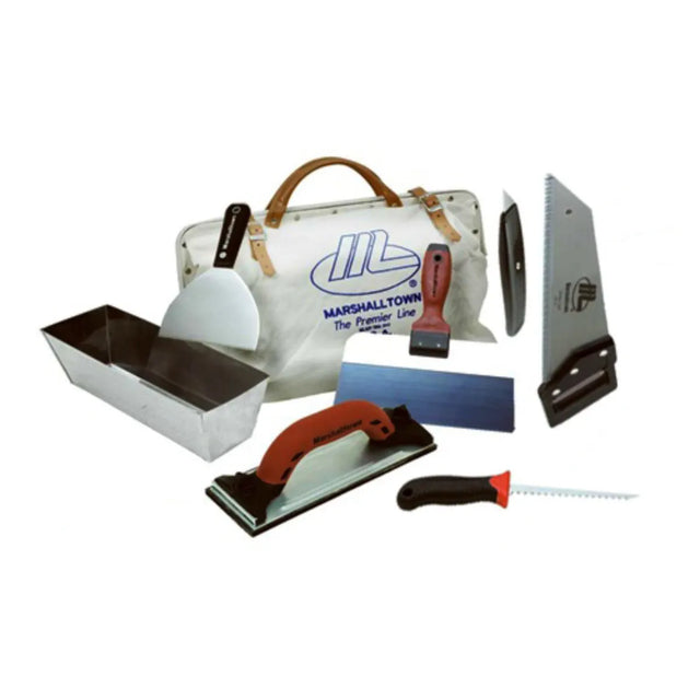 Marshalltown Drywall Tool Kit with Canvas Tool Bag Contractors