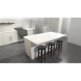 countertop overhang kitchen island