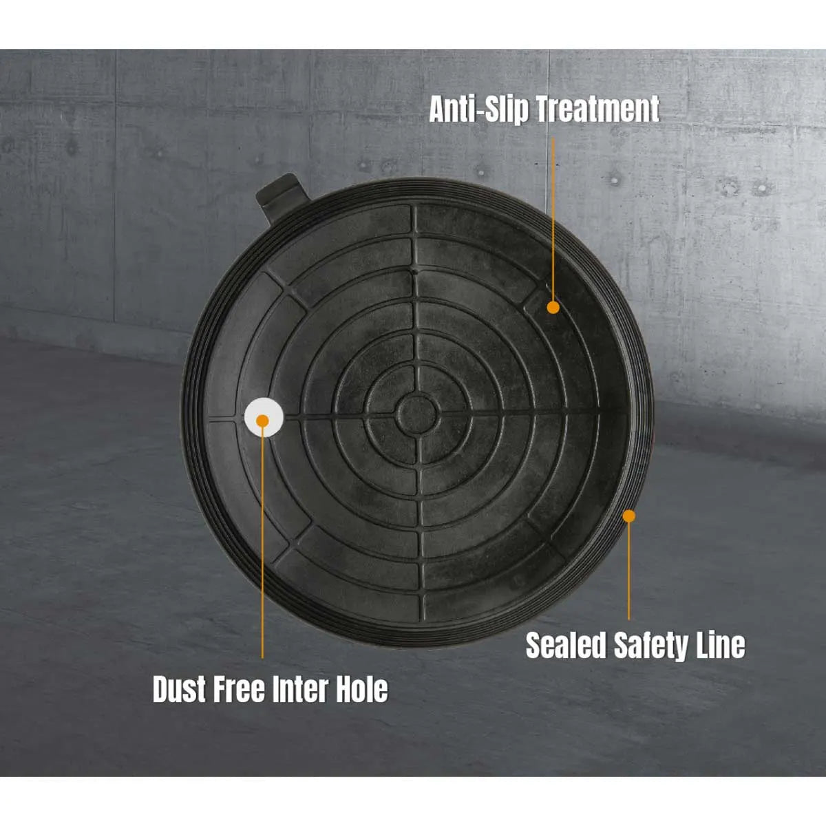 suction cup with sealed safety line