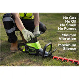 Greenworks 82V OPTIMUS 24" Double-Sided Hedge Trimmer with 2.5Ah Battery and Dual-Port Charger