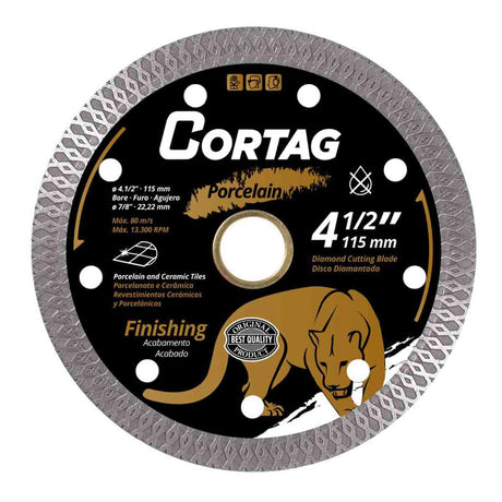 Cortag Porcelain Finish Diamond Turbo Blade 4-1/2"