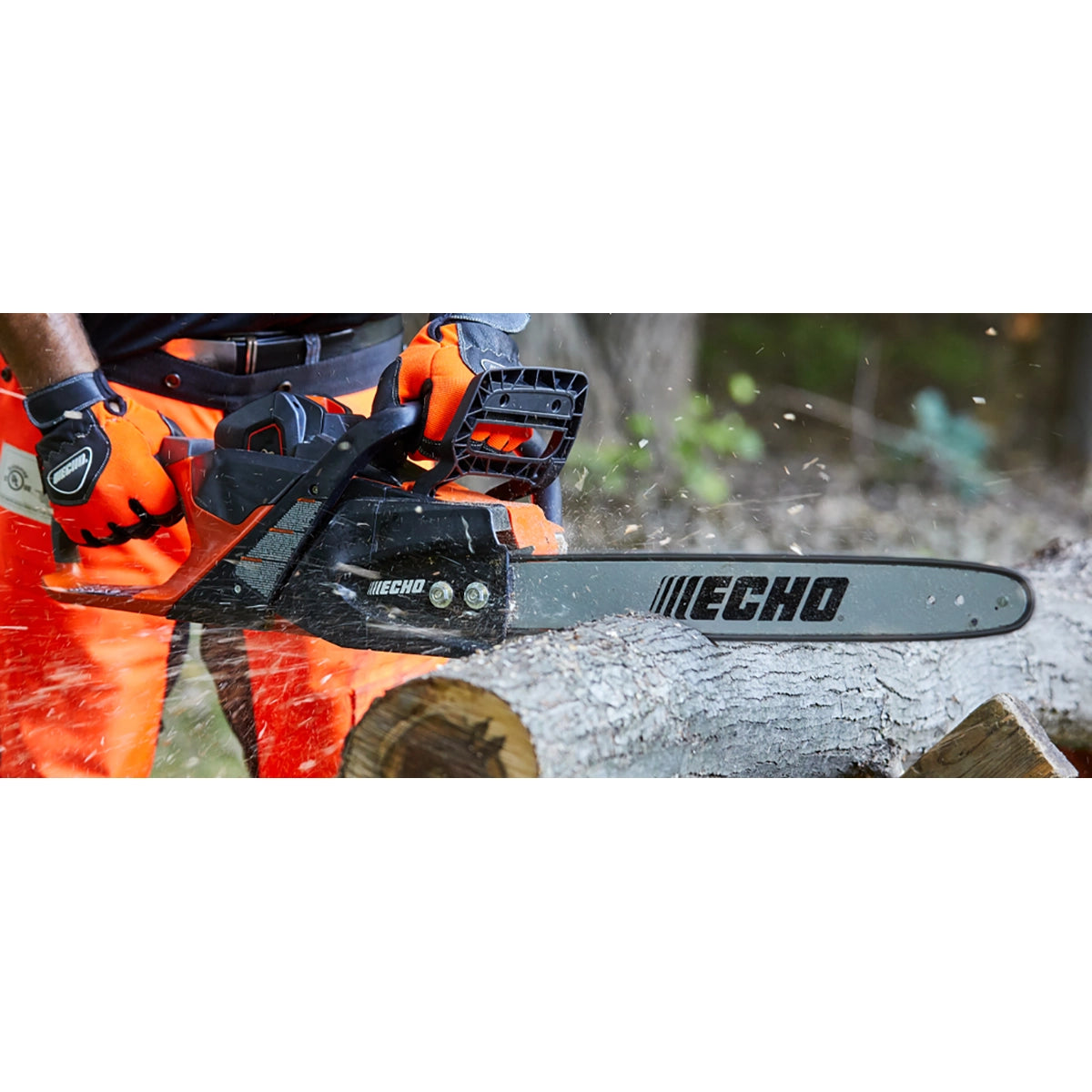ECHO DCS-5000 18" Rear Handle Chainsaw In Use