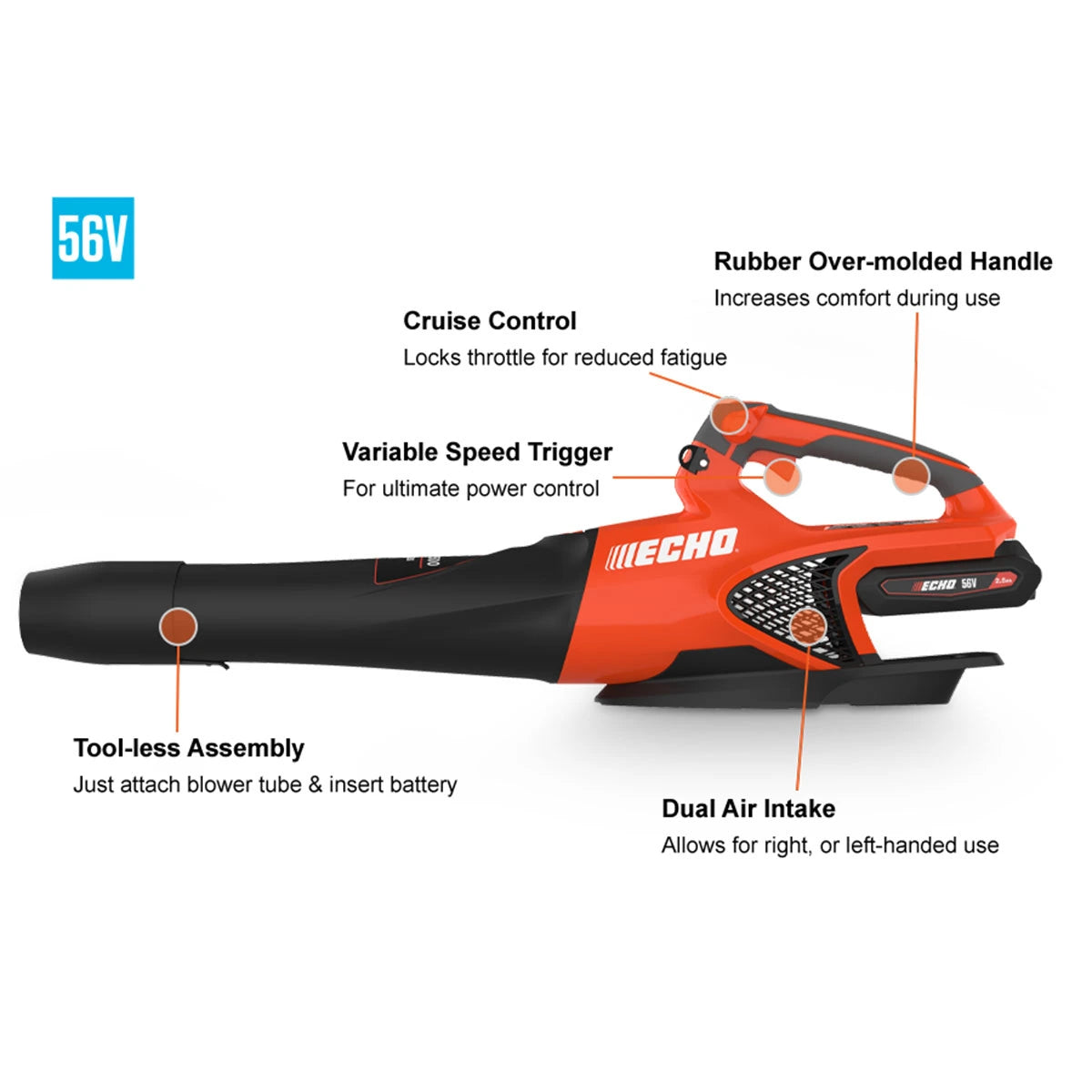 ECHO DPB-2500 Standard Handheld Blower Kit Specs