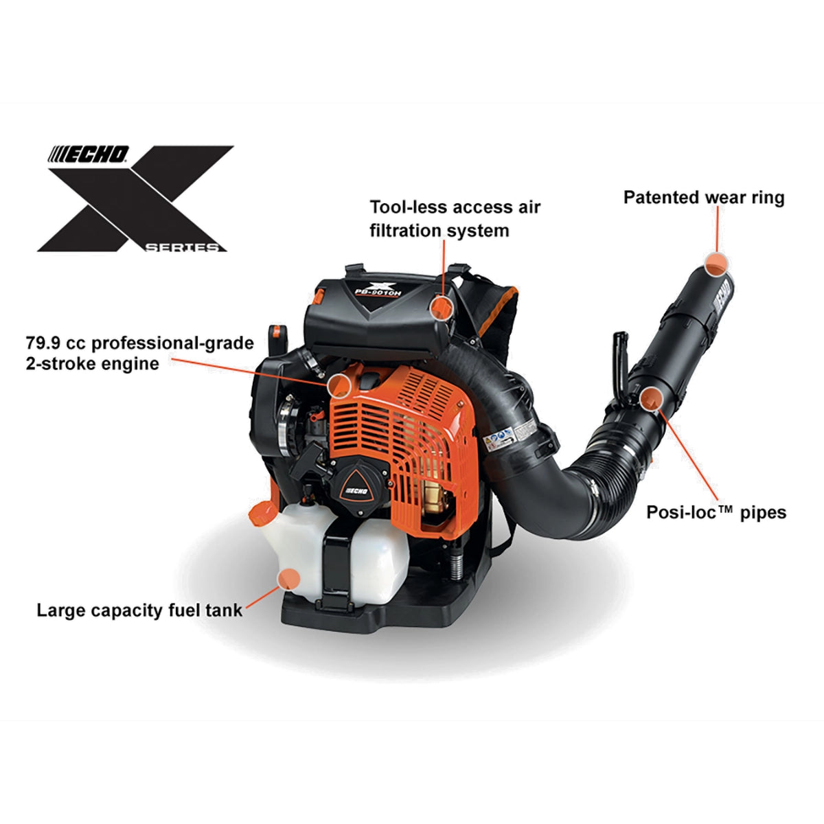 ECHO PB-9010 Backpack Blower Specs