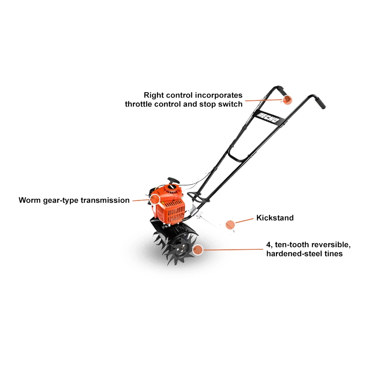 ECHO TC-210 Tiller/Cultivator Specs