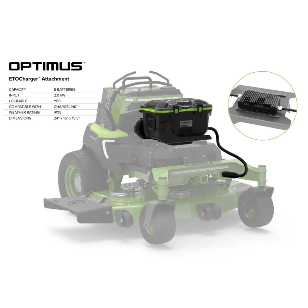Optimus ETO Charging Plate Kit Specs