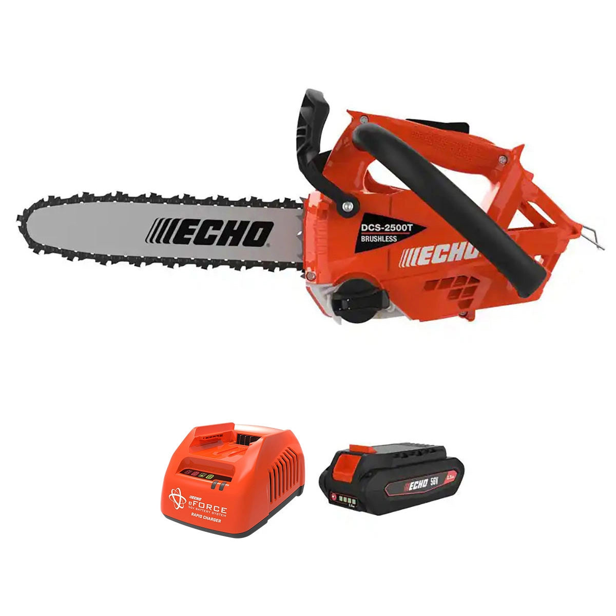 ECHO 56V 12" Chainsaw w/ Battery & Rapid Charger