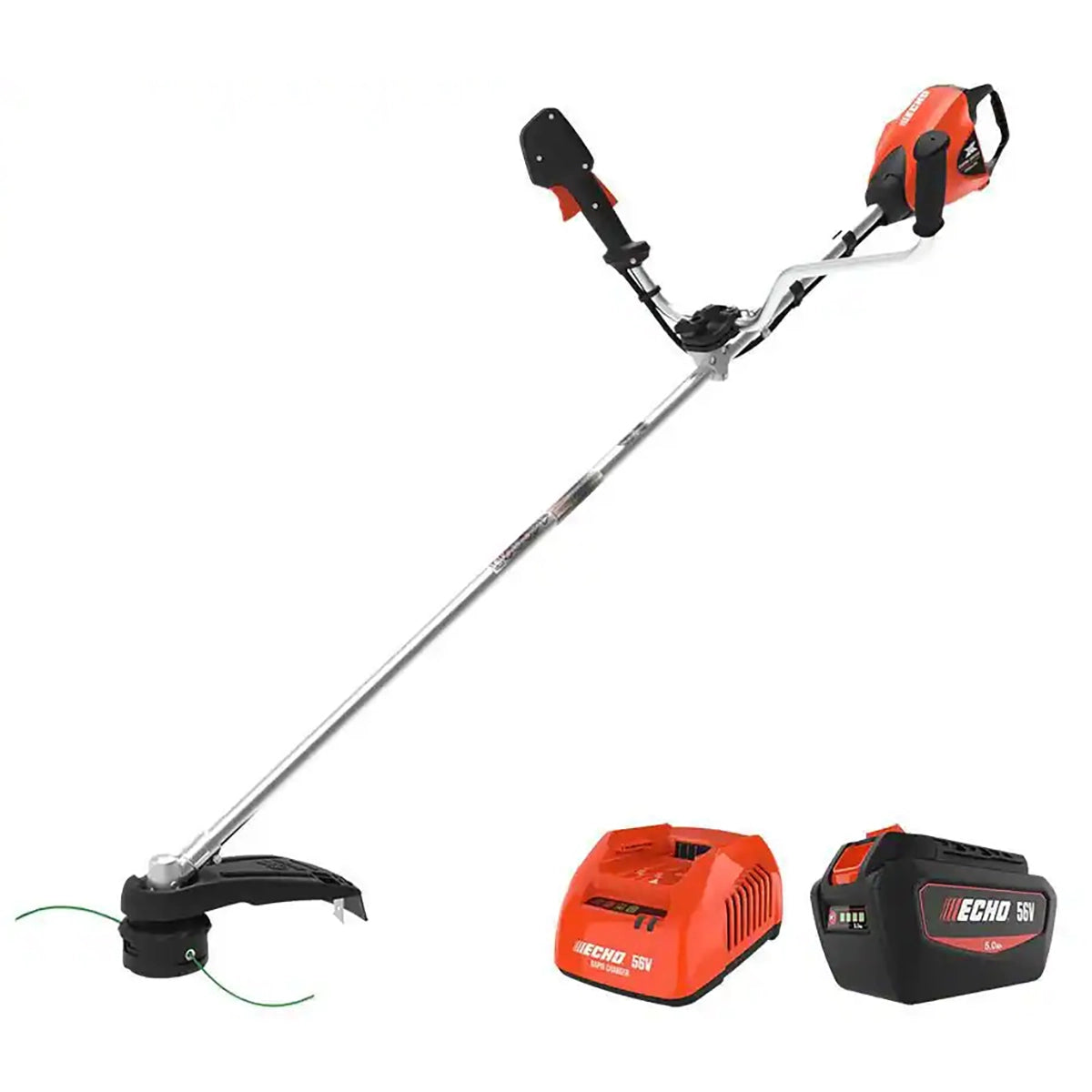 ECHO 56V Pro Brushcutter, w/ 5AH Battery & Rapid Charger