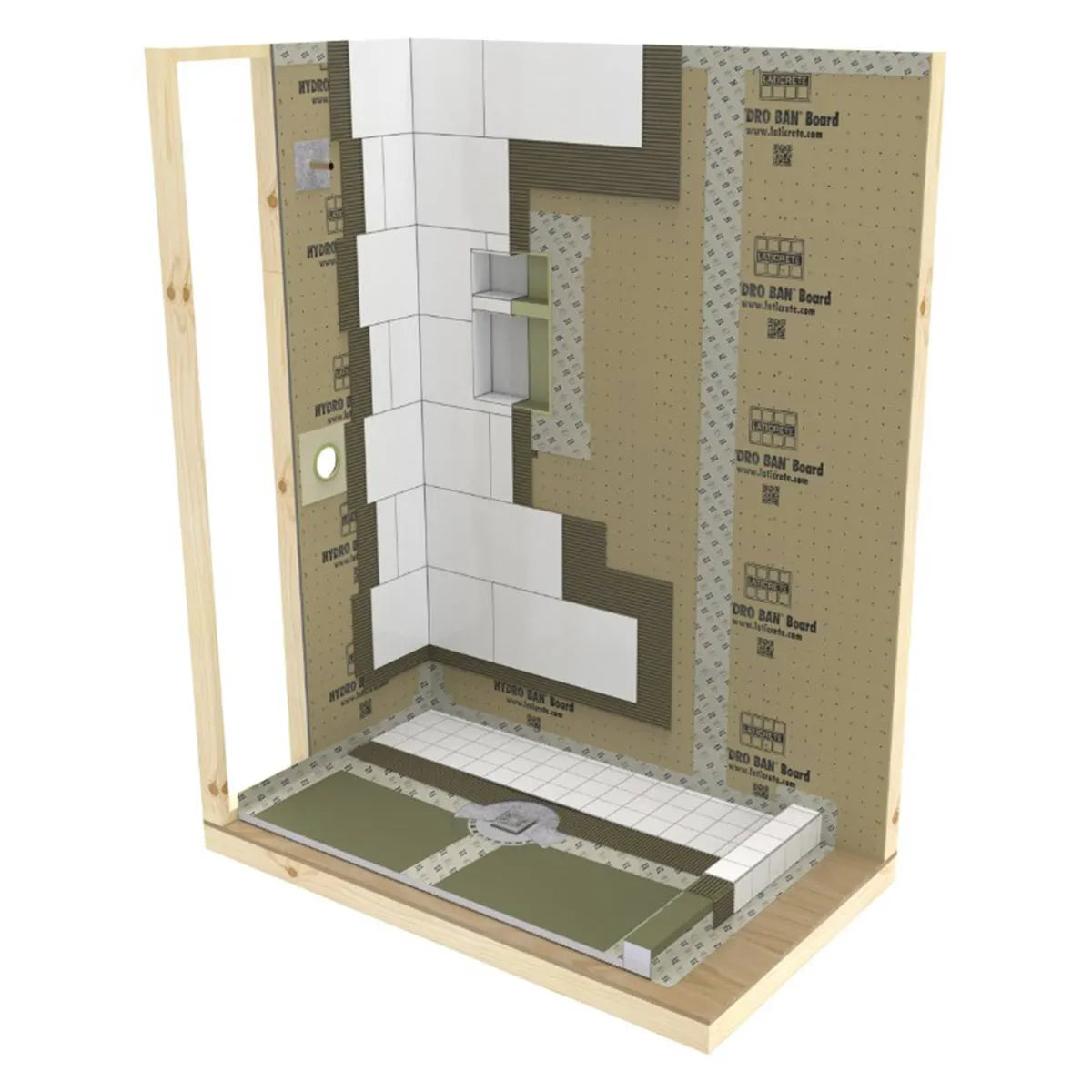 Laticrete Hydro Ban Waterproofing Pipe Collar - Peel & Stick 2