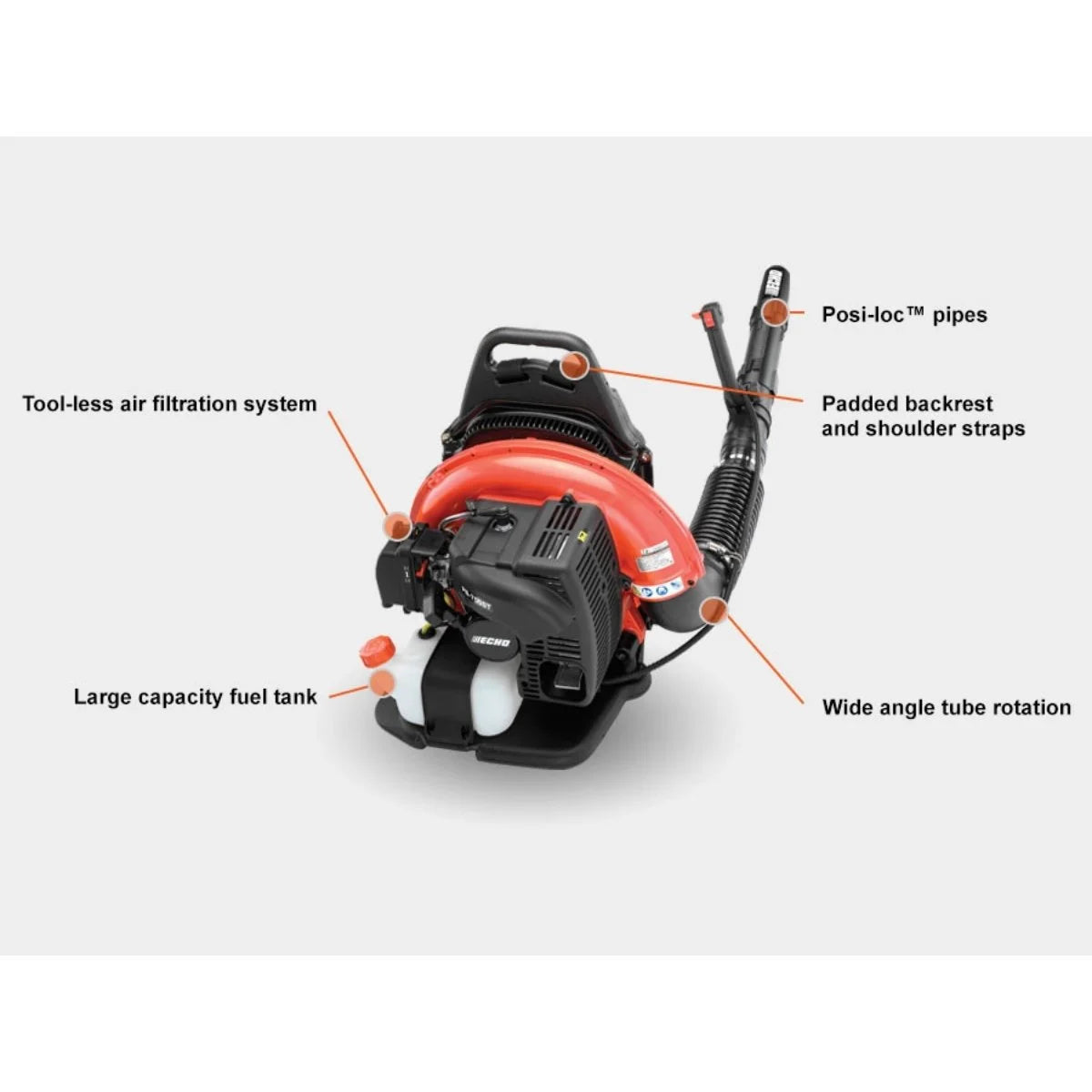 ECHO PB-755ST Backpack Blower Specs