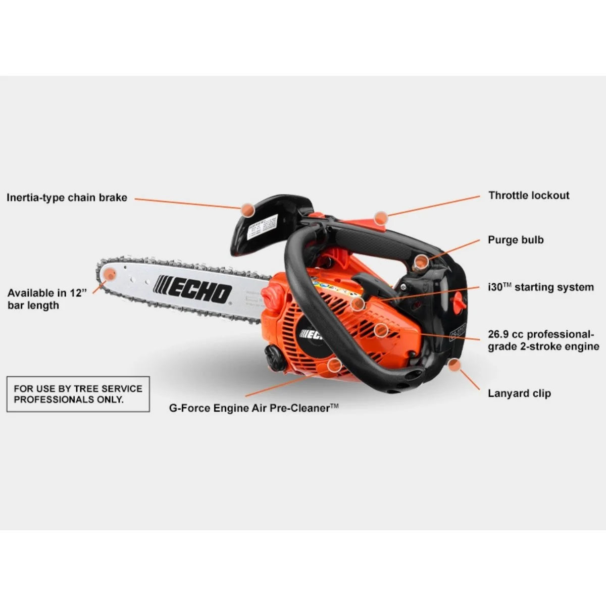 ECHO CS-271T-12 Chainsaw Specs