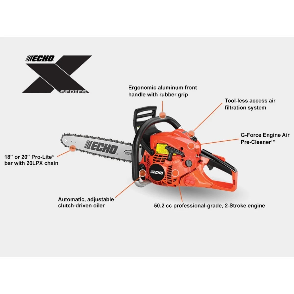 ECHO CS-501P Chainsaw Specs