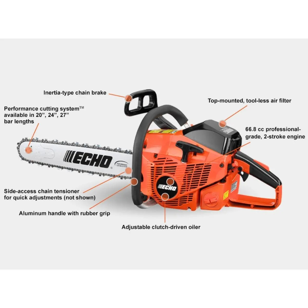 ECHO CS-680 Chainsaw Specs