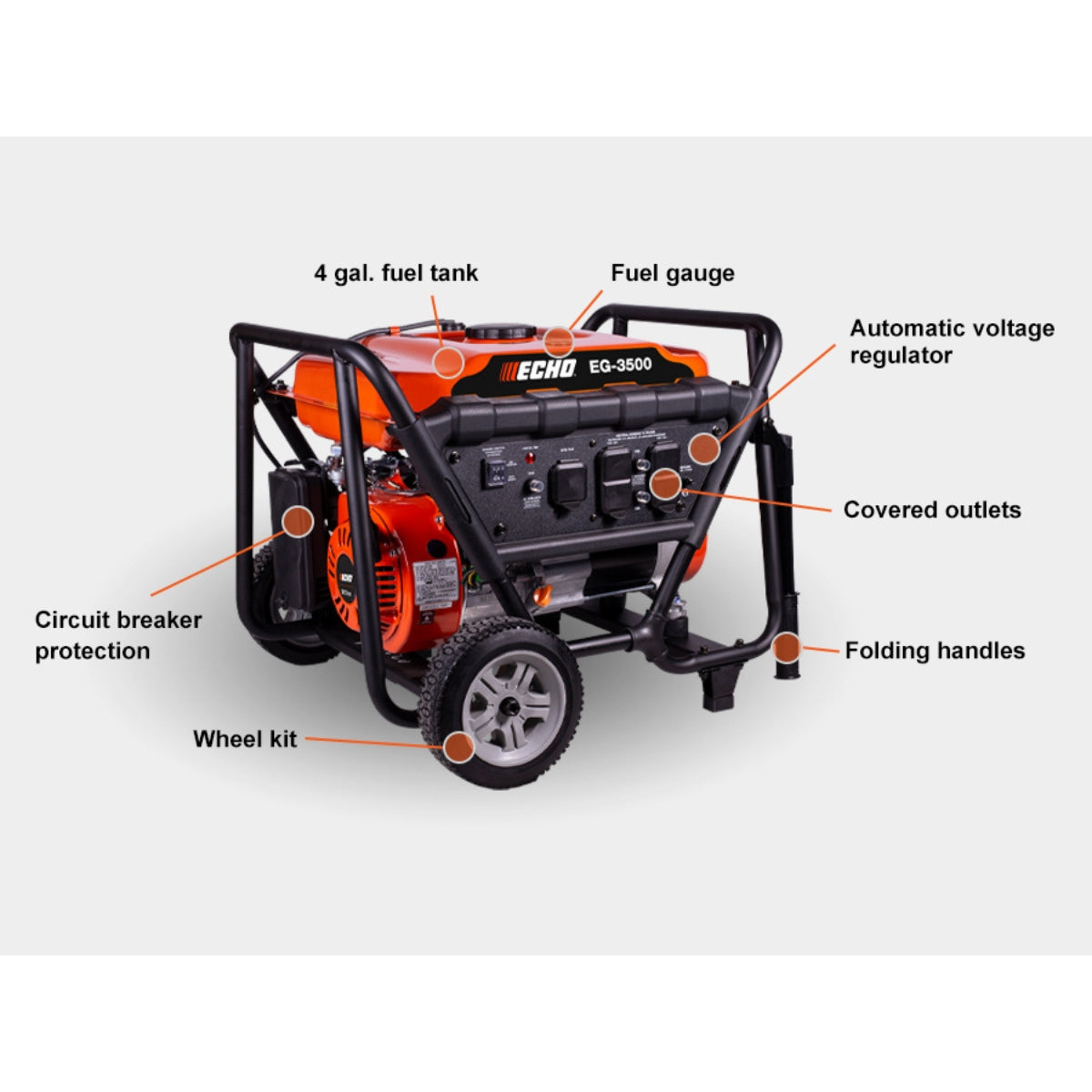 ECHO EG-3500 Generator Specs