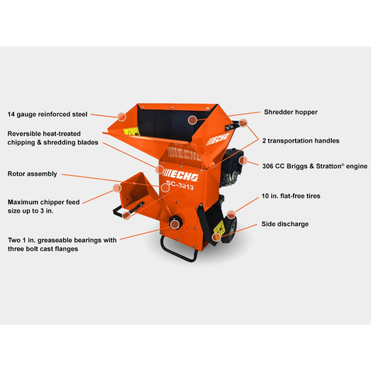 ECHO SC-3013 Chipper/Shredder Specs