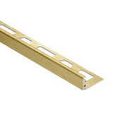 Schluter Jolly Edge Trim - 1/2" Brushed Brass Anodized
