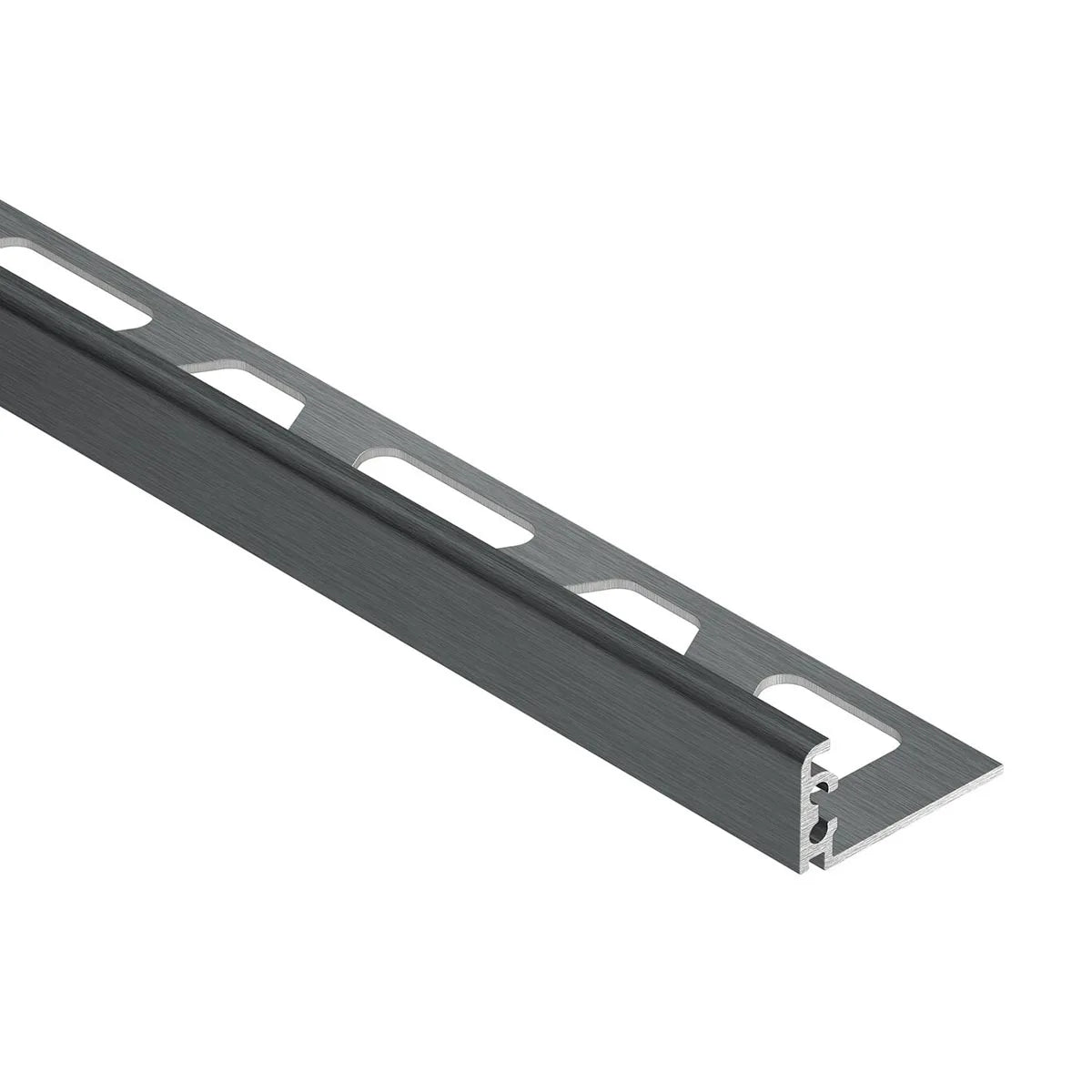 Schluter Jolly Edge Trim - 1/2" Brushed Graphite Anodized