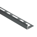 Schluter Jolly Edge Trim - 1/2" Brushed Graphite Anodized