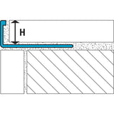 L-Shape Edging Profile (LS3) Diagram