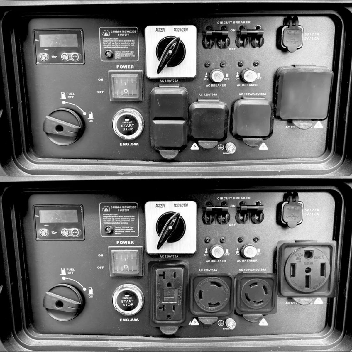 iQ Power Tools iQ10KW Inverter Power Generator Back