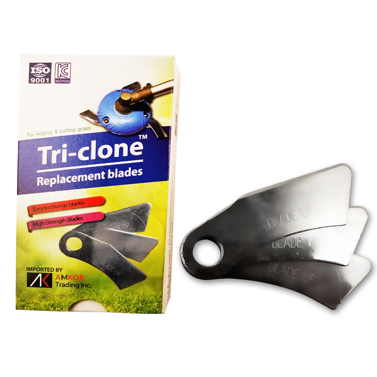Amkor Tri-Clone Trimmer Head Blade Replacements High Strength