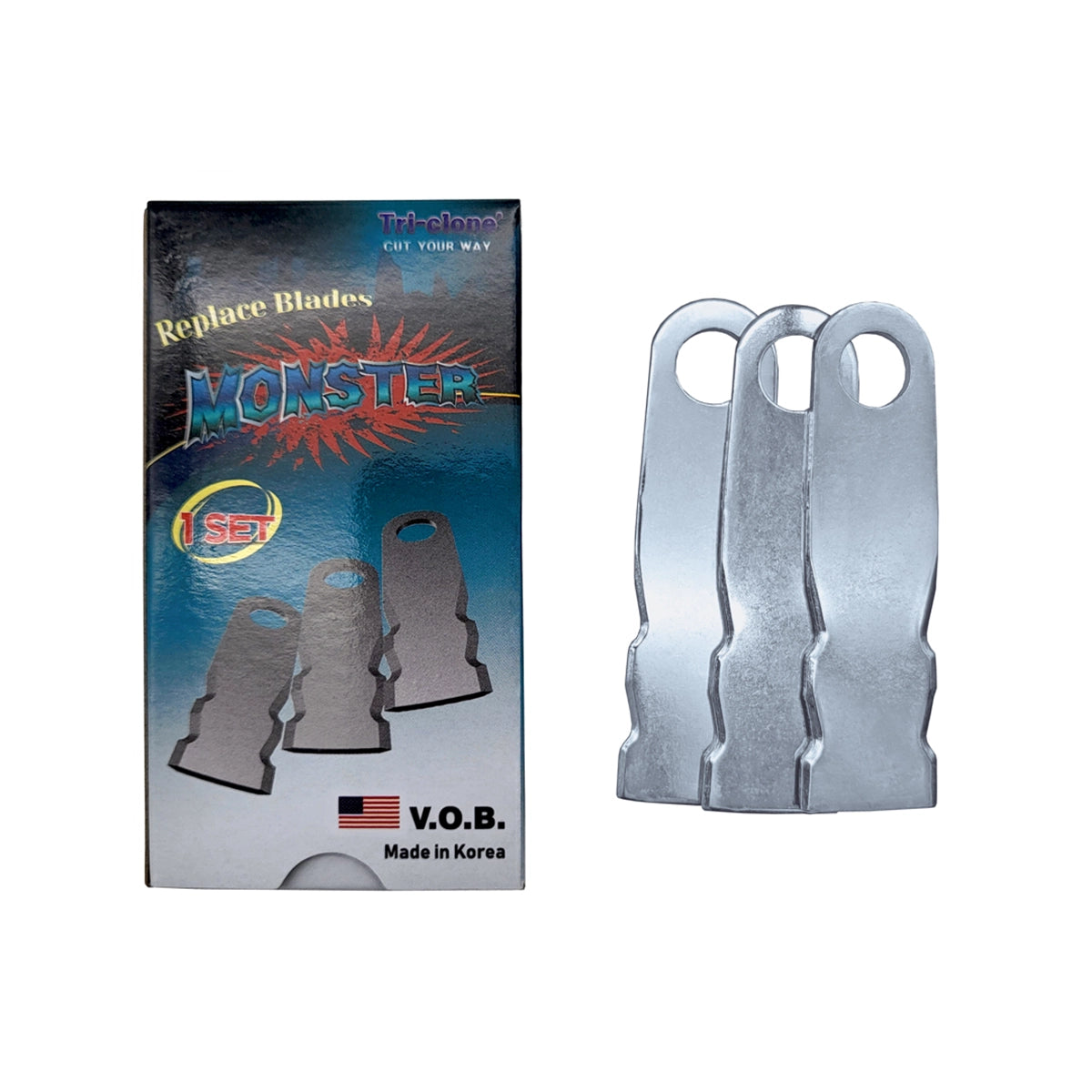 Amkor Tri-Clone Monster Replacement Blades Double Edge