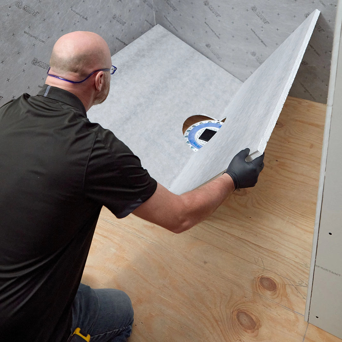 Mapeguard Pre-Formed Shower Tray Pre-Sloped