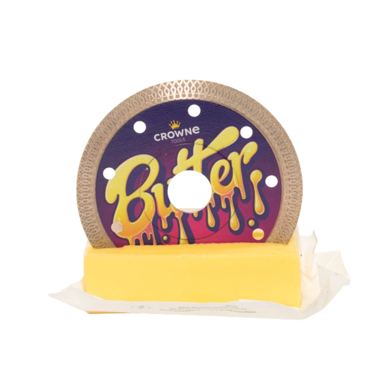 Crowne Tools 4.5" Turbo Mesh Diamond Grinder Blade "Butter" Flangeless 