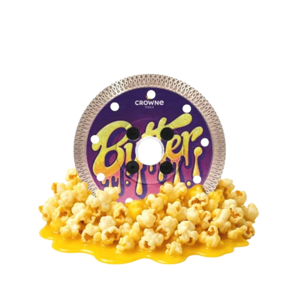 Crowne Tools 4.5" Turbo Mesh Diamond Grinder Blade "Butter" Flush Mount 