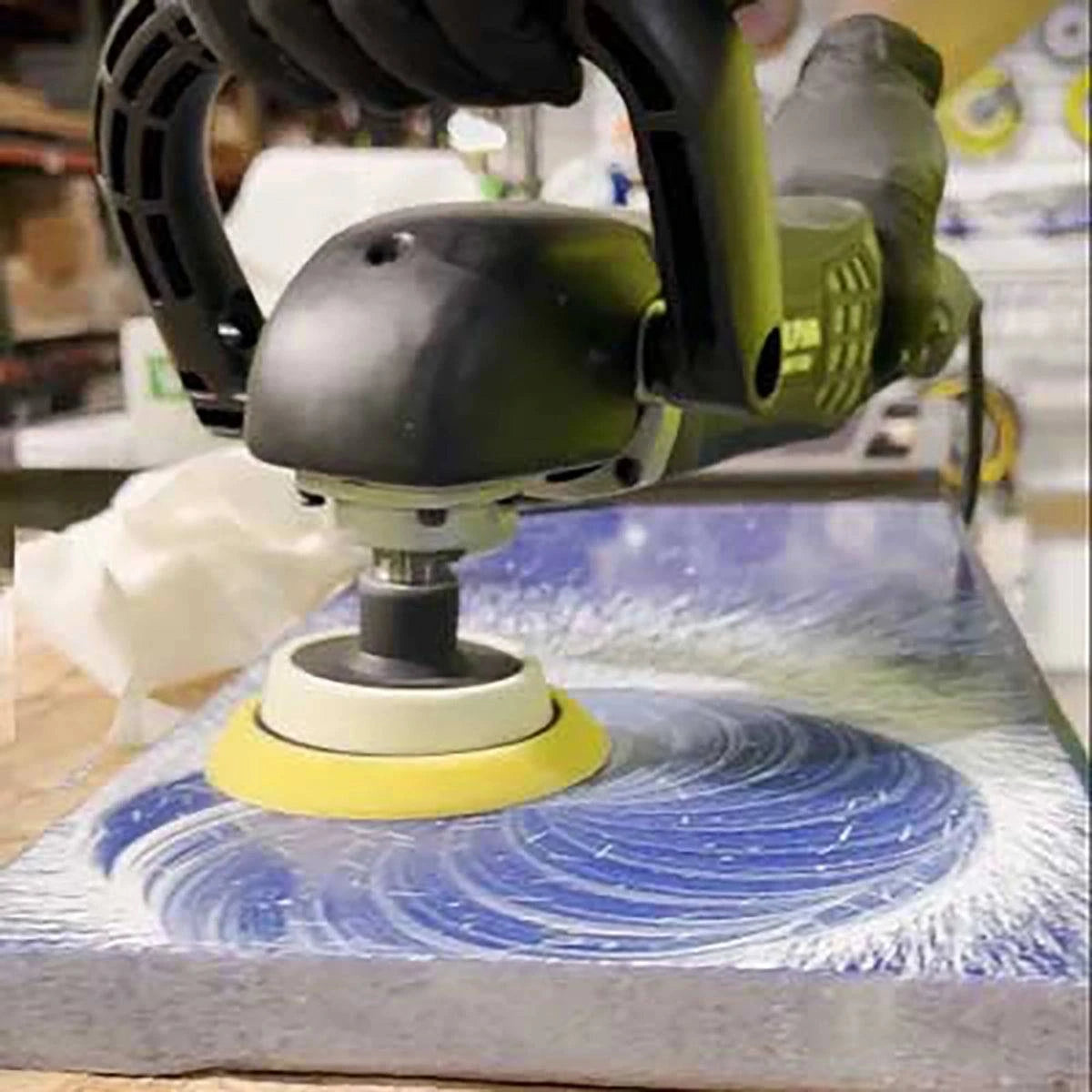 Alpha Tools Quartz Resurfacing System In Use
