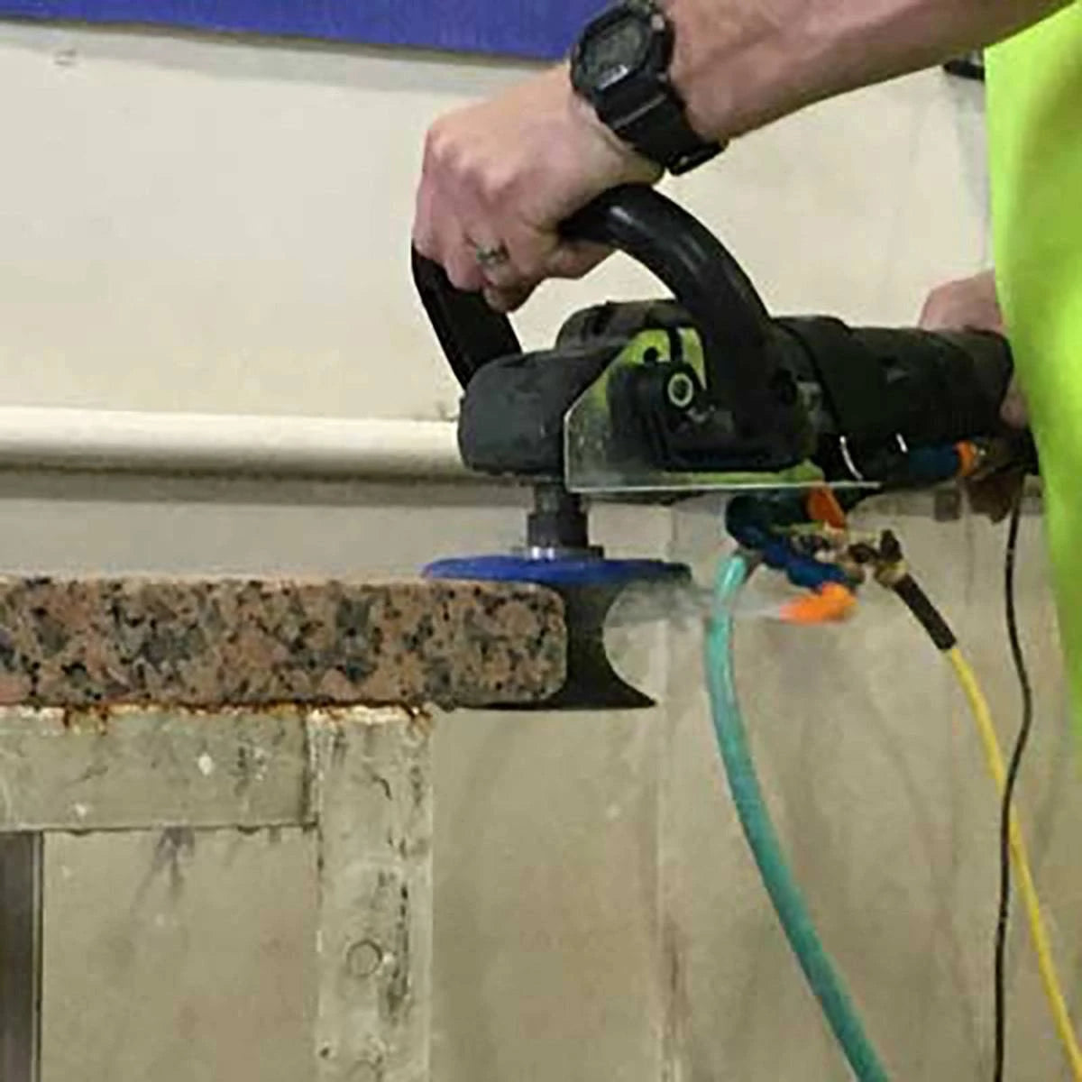 Alpha Tools BMP Pool Coping Kit In Use
