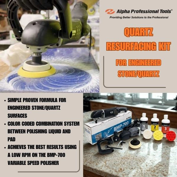 Alpha Tools BMP-700 Quartz Resurfacing Kit
