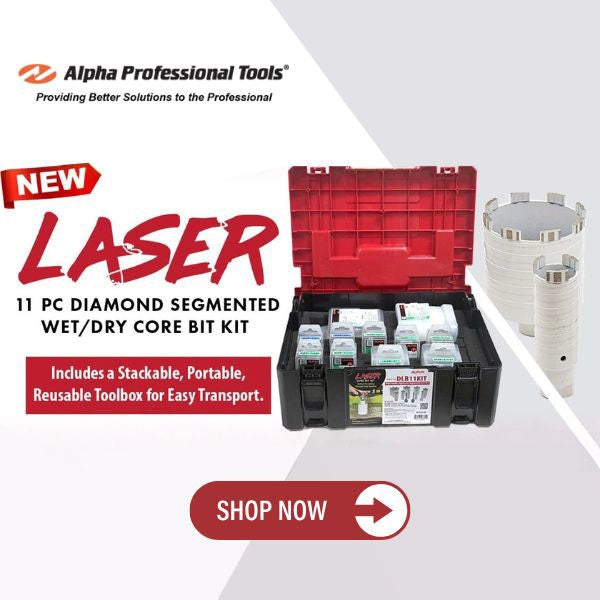 Alpha Tools Laser Diamond Bit Kit