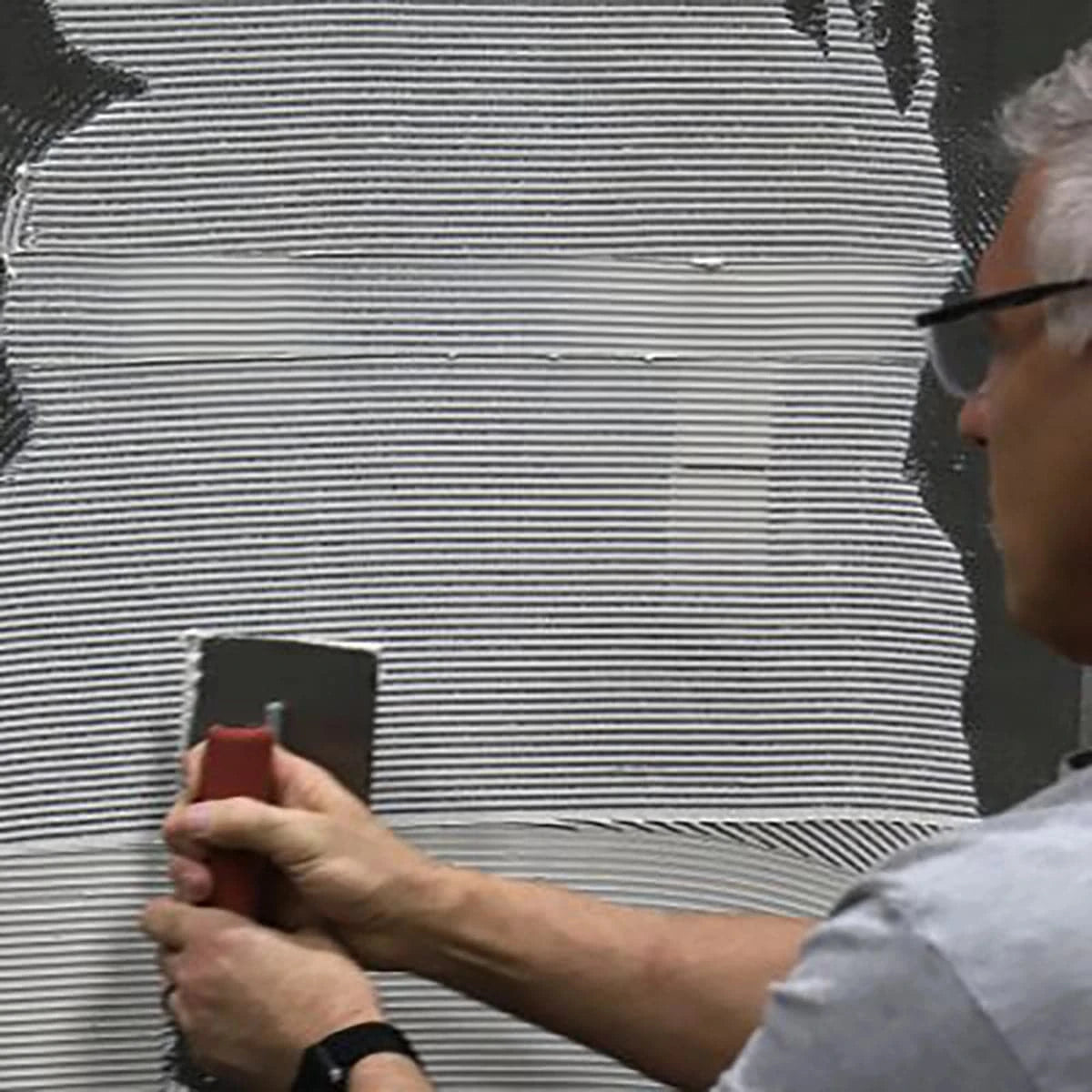 Ardex D16 Tile Adhesive Applied with a Trowel