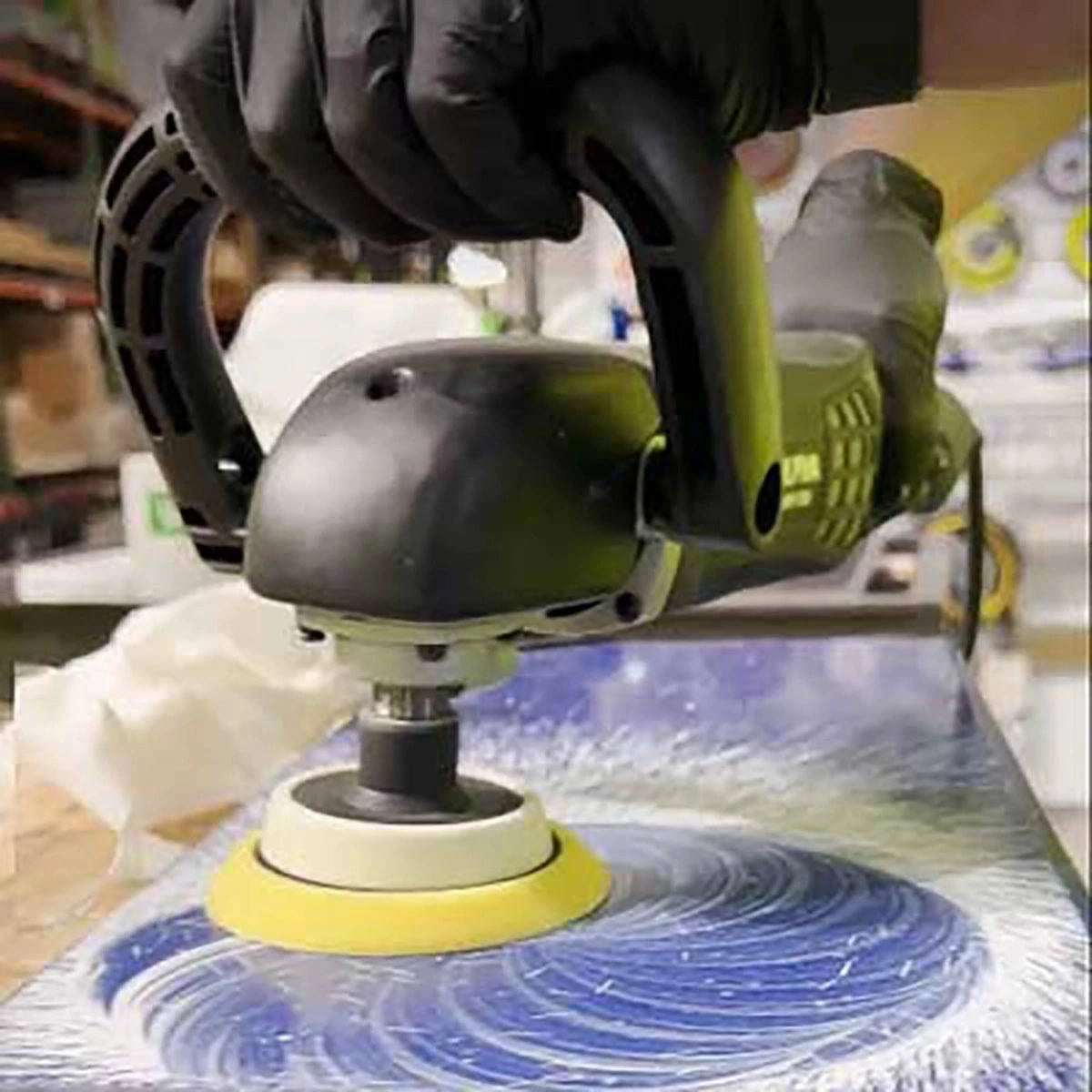 Alpha BMP-700 Brushless Variable Speed Rotary Polisher In Use